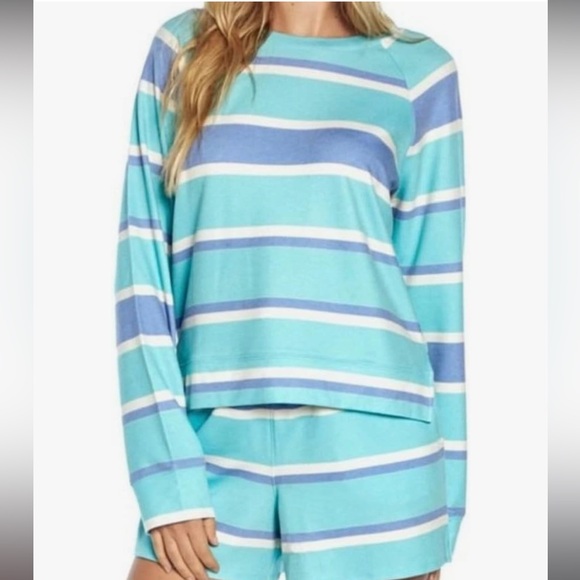 Wildfox Tops - Striped Blue and White Pajama Set/Lounge set Size Large by wild fox